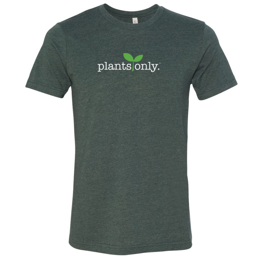 powered by plants men's t shirt